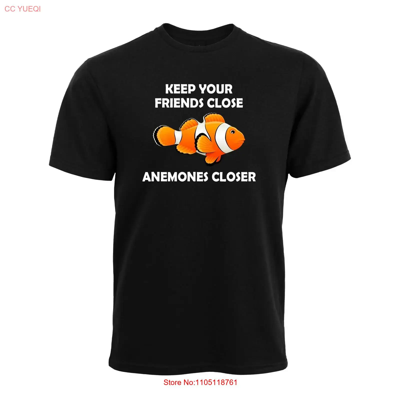 Reef Aquarium - Kaos Katun Pria Anemones Closer Nemo