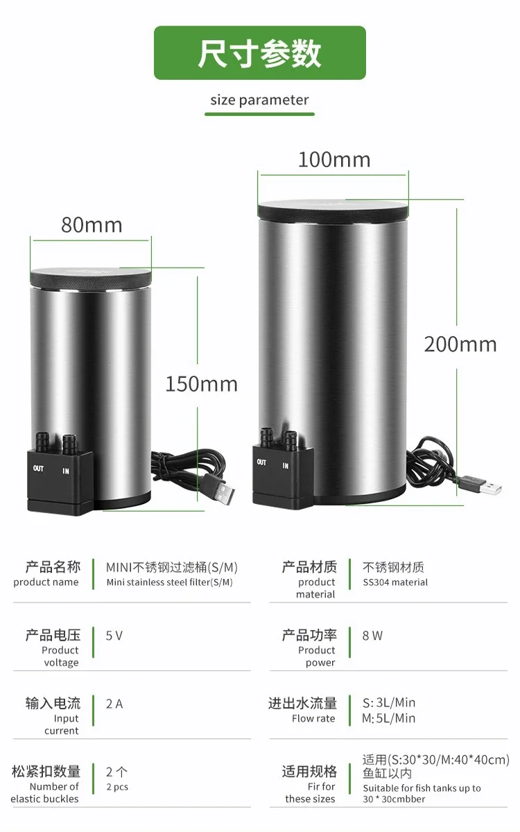 Reef Tank Filter - Filter Akuarium Meja Senyap dengan Pompa