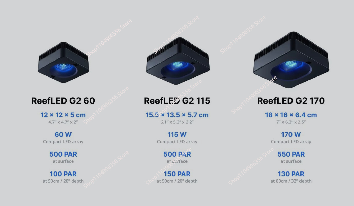 Reef Aquarium - Lampu Akuarium LED 60w Terbaru, Efisiensi