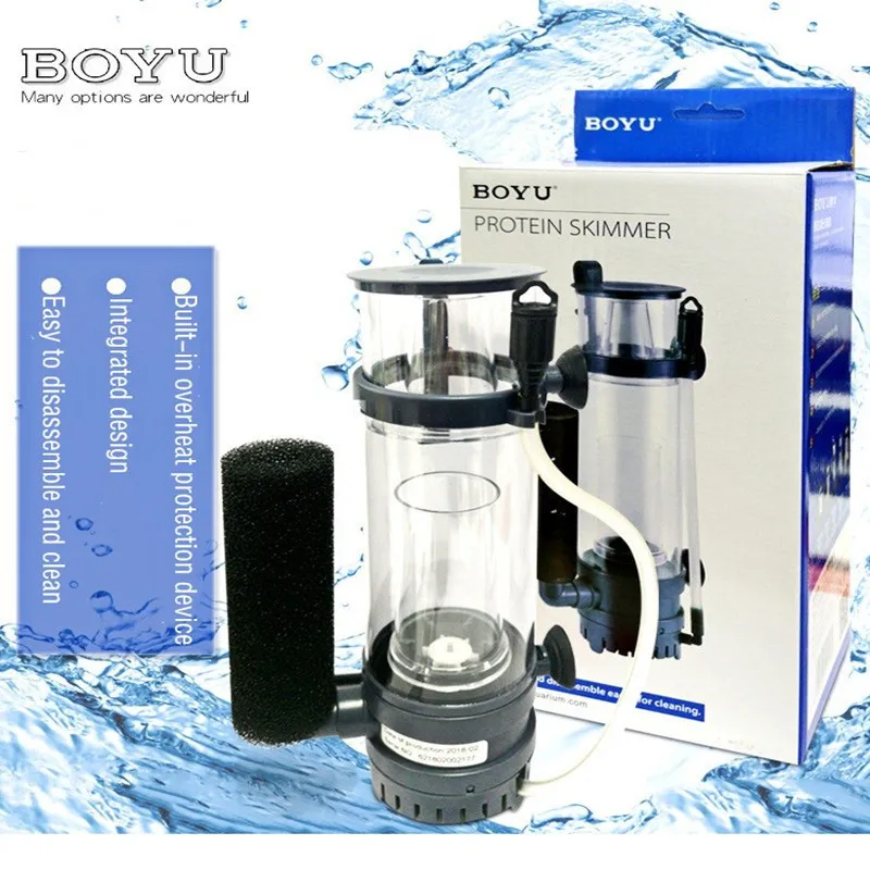 6W/8W BOYU Protein Skimmer Fil - Marine Coral ulasan dan harga
