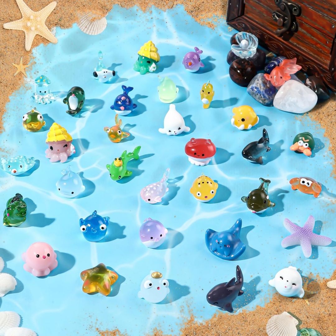 Patung Resin Hewan Laut Mini M - Aquarium Marine World ulasan dan harga