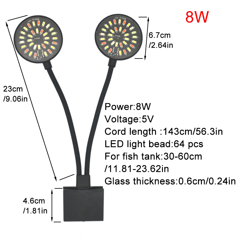 Lampu LED Akuarium USB Lampu K - Aquarium Marine Lights ulasan dan harga