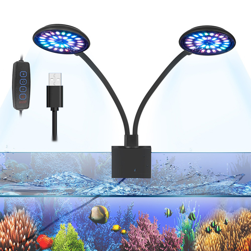 Lampu LED Akuarium USB Lampu K - Aquarium Marine Lights ulasan dan harga