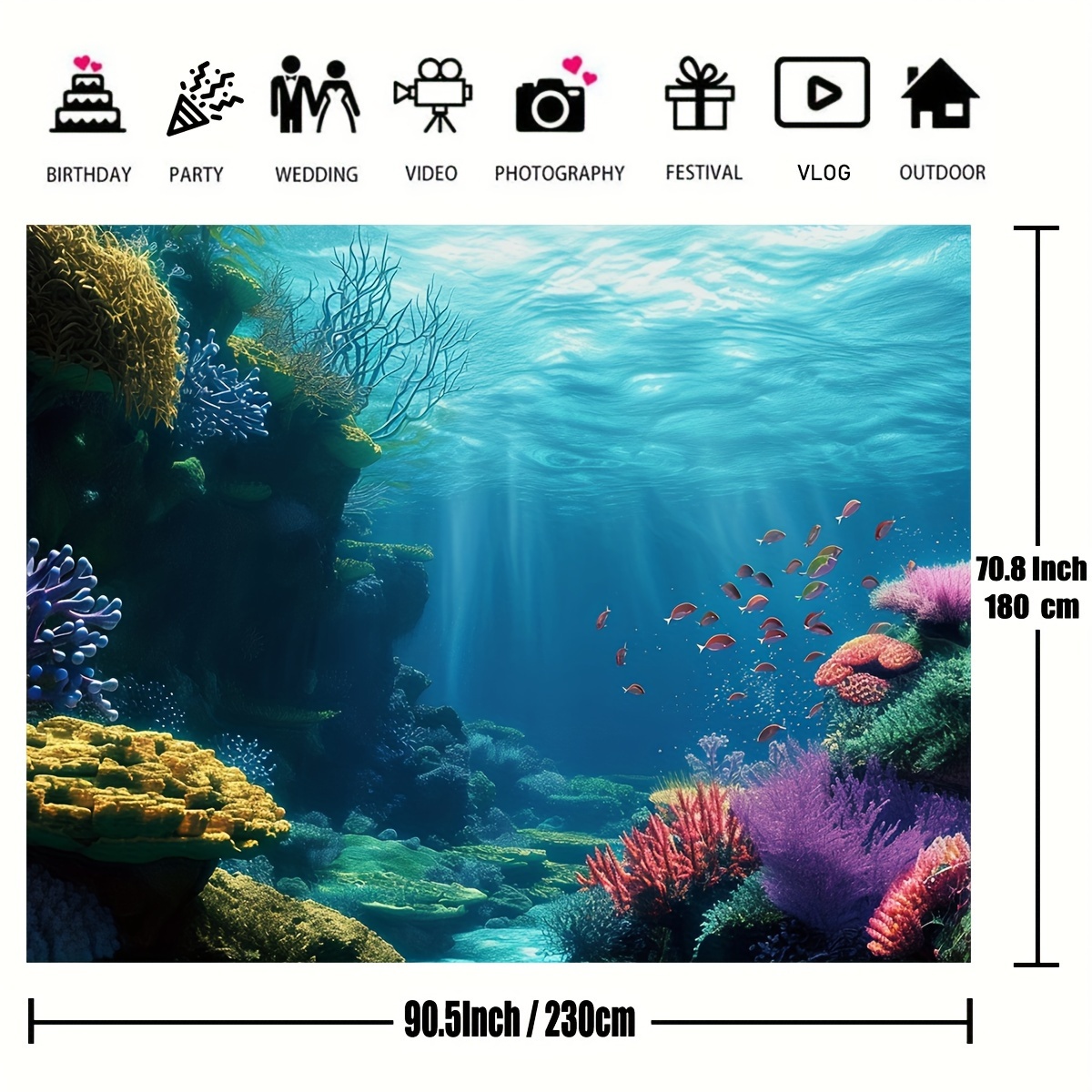 1 buah Hiasan Dinding Bertema  - Reef Aquarium ulasan dan harga